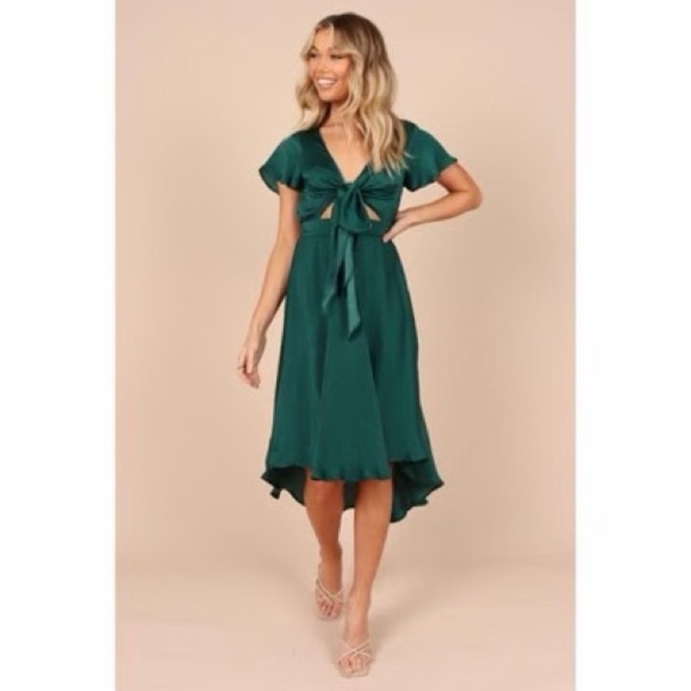 Petal & Pup Emerald High Low Dress